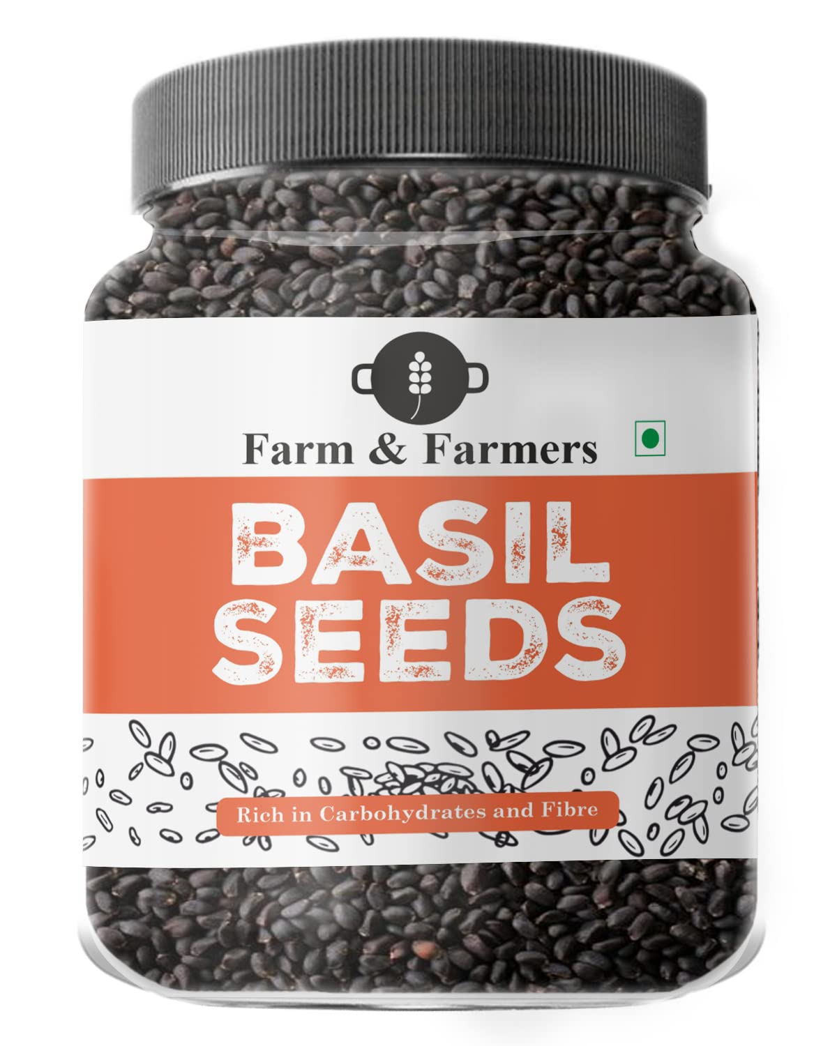 Farm & Farmers Organic Fresh Healthy Seeds, Superfoods, Nutritious Edible Seeds for Eating Packed with Minerals and Vitamins, Sabja Seeds Tukmariya Seeds (Basil Seeds, 1 Kg) (B0BB3GK9Q4) Amazon Price History, Amazon Price Tracker