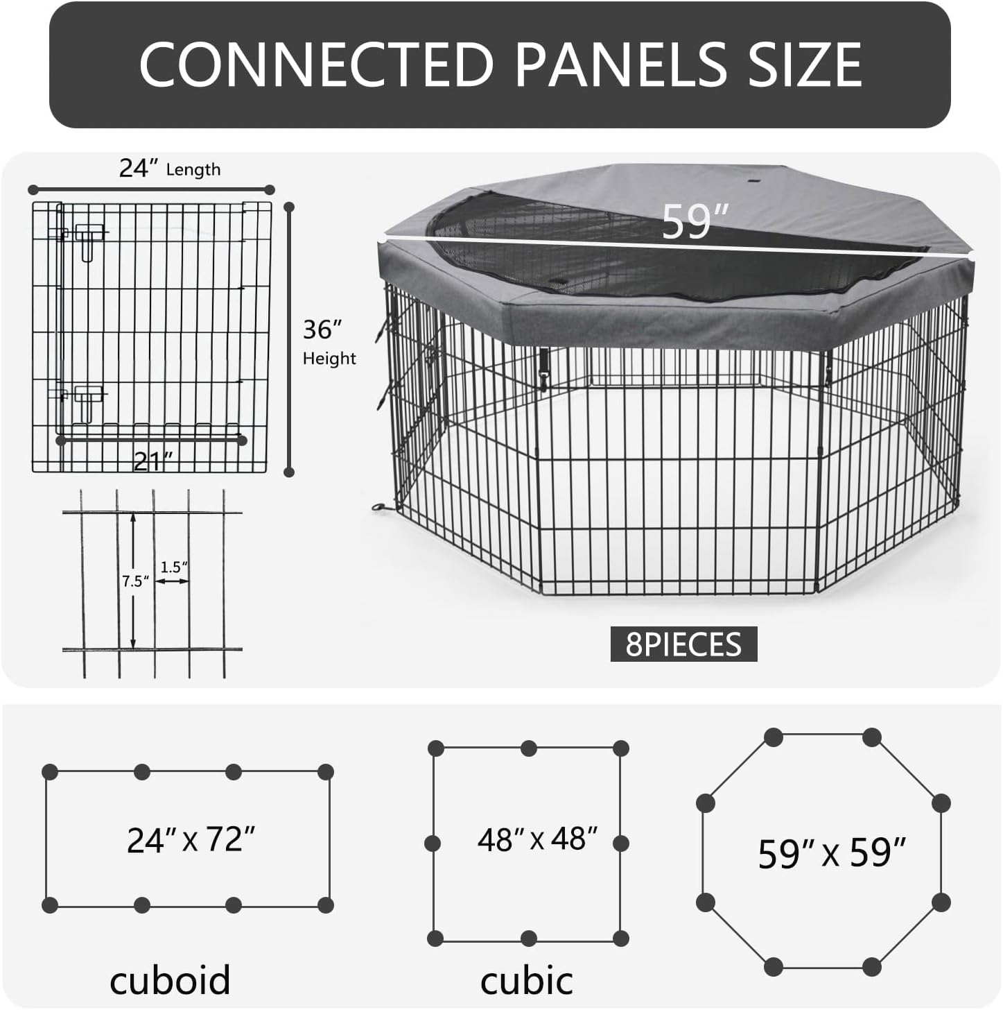 Unleash Fun: PETIME 8-Panel Foldable Dog Playpen Review