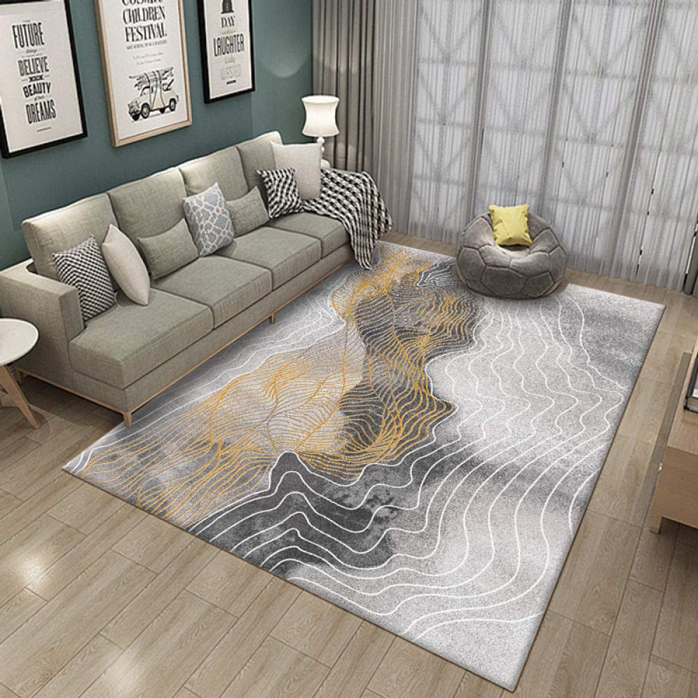 Windline Bedside carpet area carpet plush carpet Machine washable indoor/outdoor floor carpet 160X230cm (63X90inch)