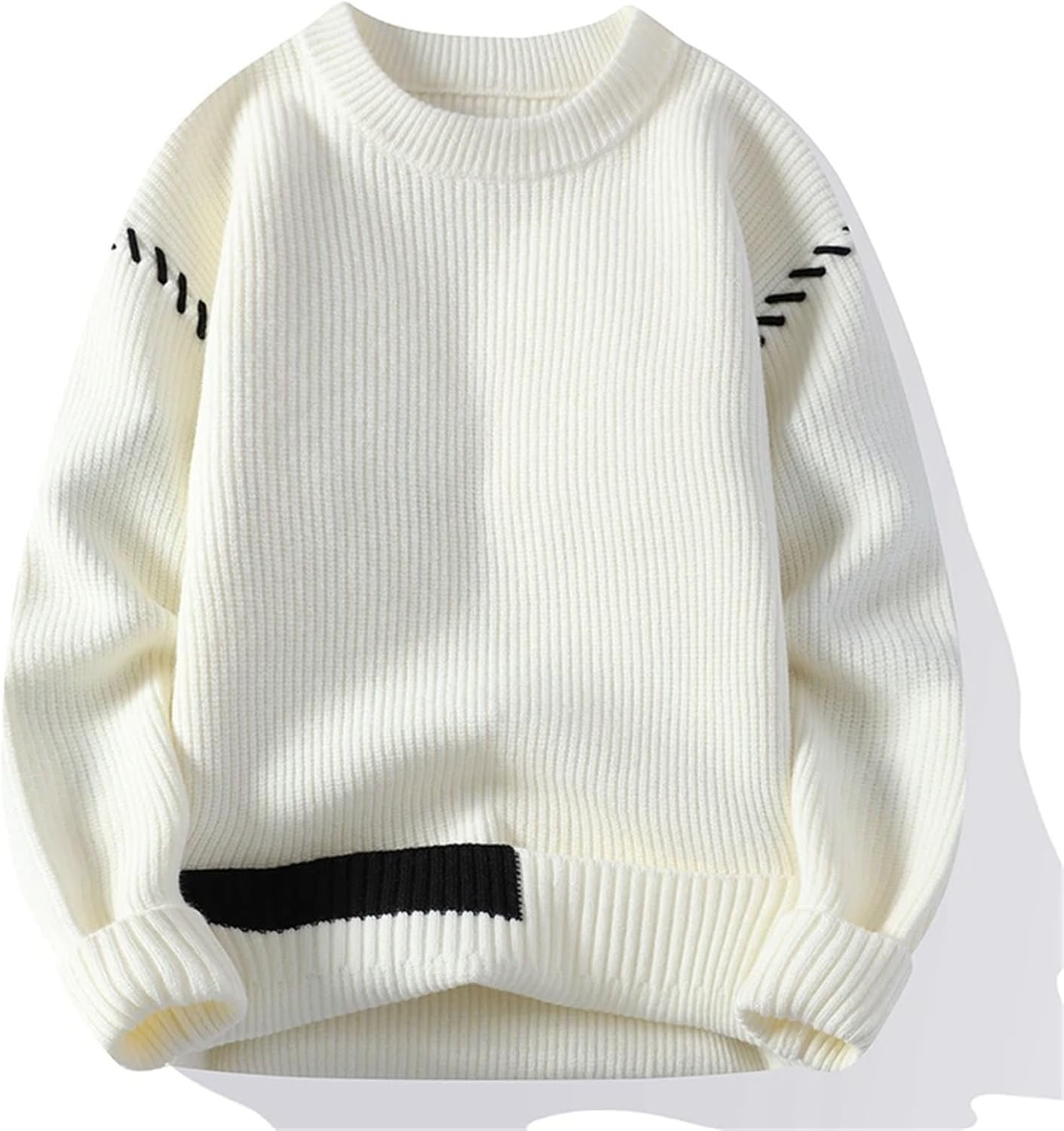 Men's Winter Knitted Sweater Pullover Loose and Warm Thick Casual Business Sweater Jacket