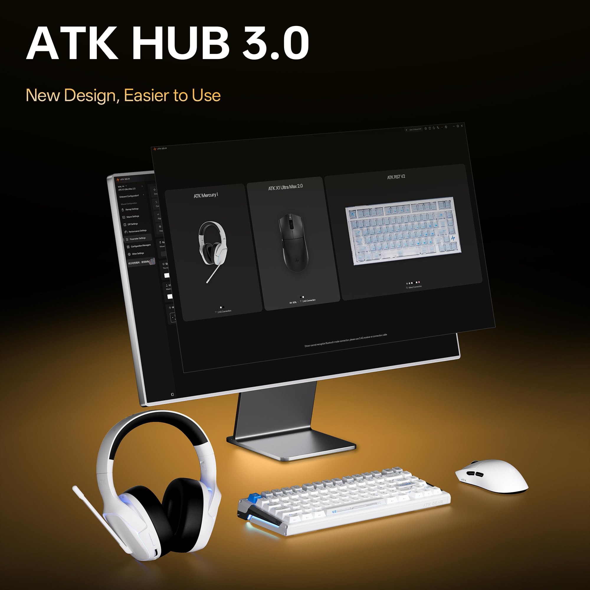 ATK X1 Air Ultimate Gaming-Maus, kabellos, PAW3950 Ultra, 8K Hz - wei?