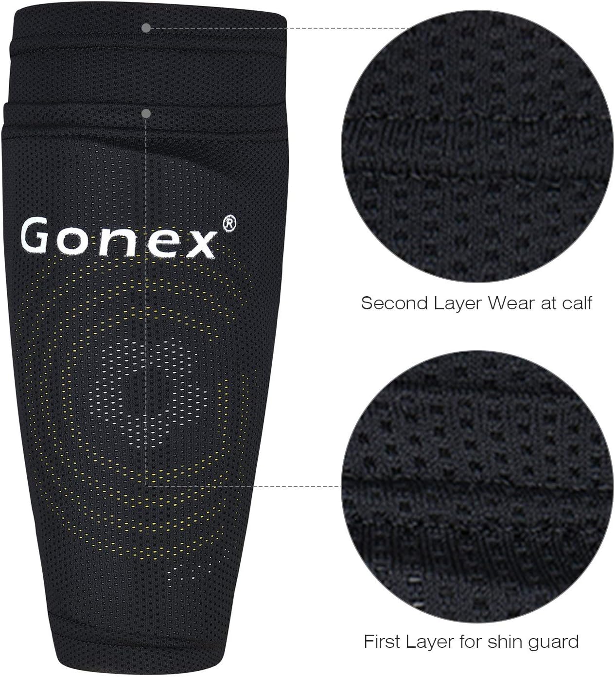 Gonex Soccer Shin Guards for Kids Adult, Youth Boys Girls Shin Guards Slip in Soccer Shin Pad Sleeves Canilleras for Football Games, EVA Cushion Protection Reduce Shocks & Injuries : Sports & Outdoors