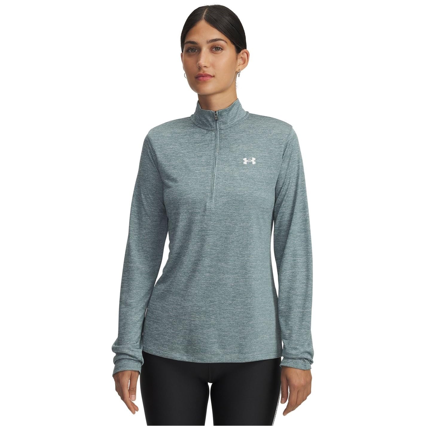 Under Armour Women's Tech Half Zip Top - Jasper Blue - 12 (M)