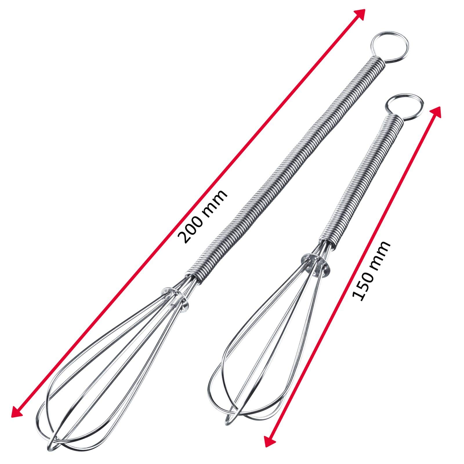 Westmark 2 Mini trzepaczki, Stal nierdzewna 18/8, Długość: 15/20 cm, Srebrne, 12472270