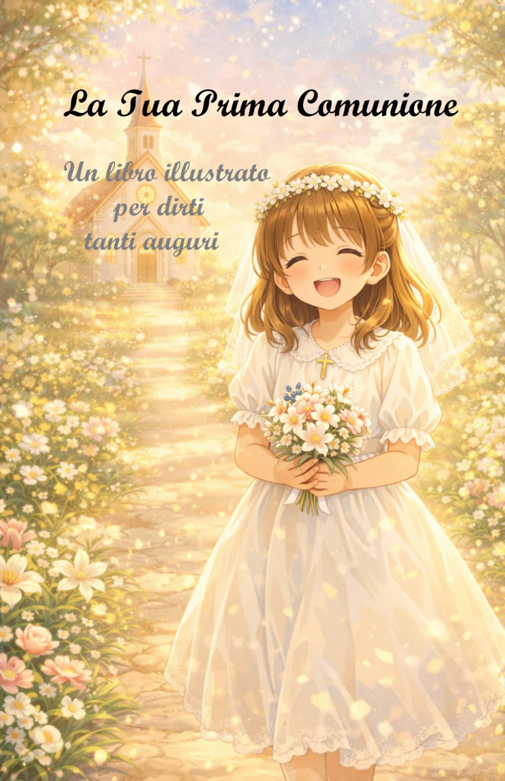 La Tua Prima Comunione - Edizione per bambina: Un libro illustrato per dirti tanti auguri