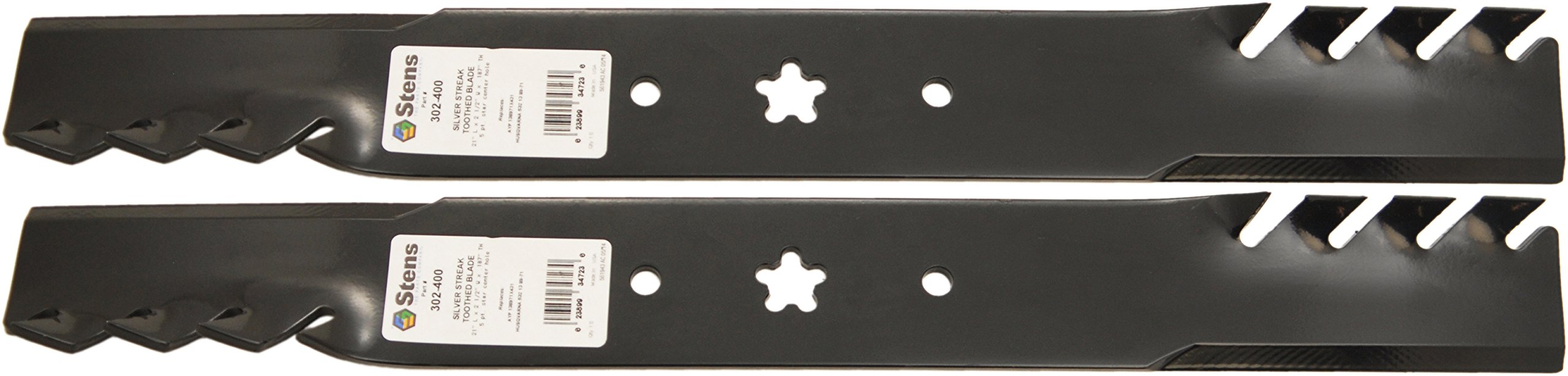 Stens 302-400 PK2 - Lame dentate argentate
