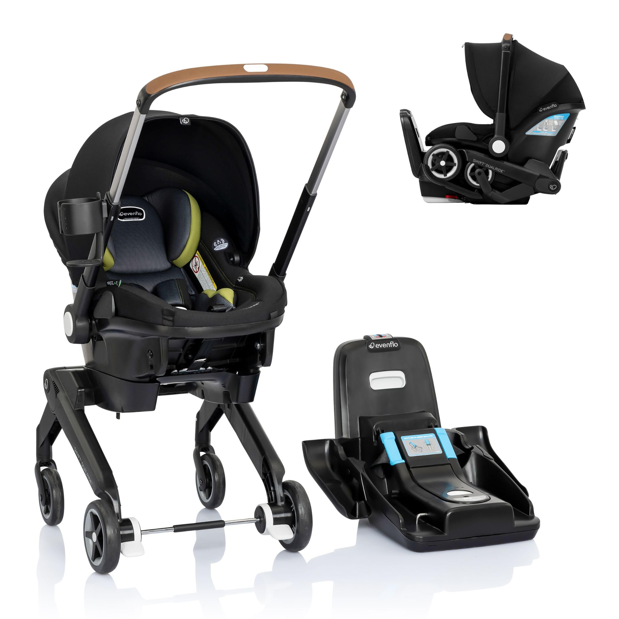 Evenflo Shyft Dualride Infant Car Seat And Stroller Combo W