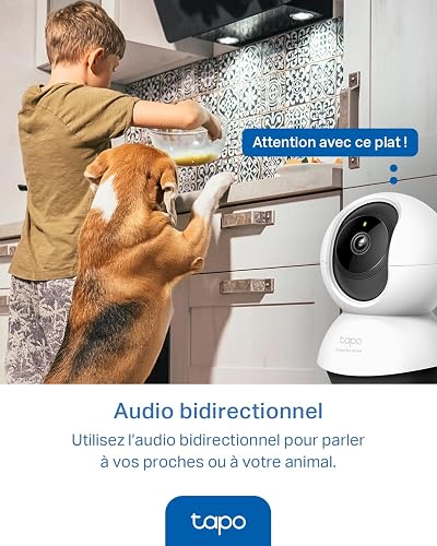 Tapo C220 2K 4MP Telecamera WiFi Interno Videocamera Sorveglianza 360° PTZ - 9