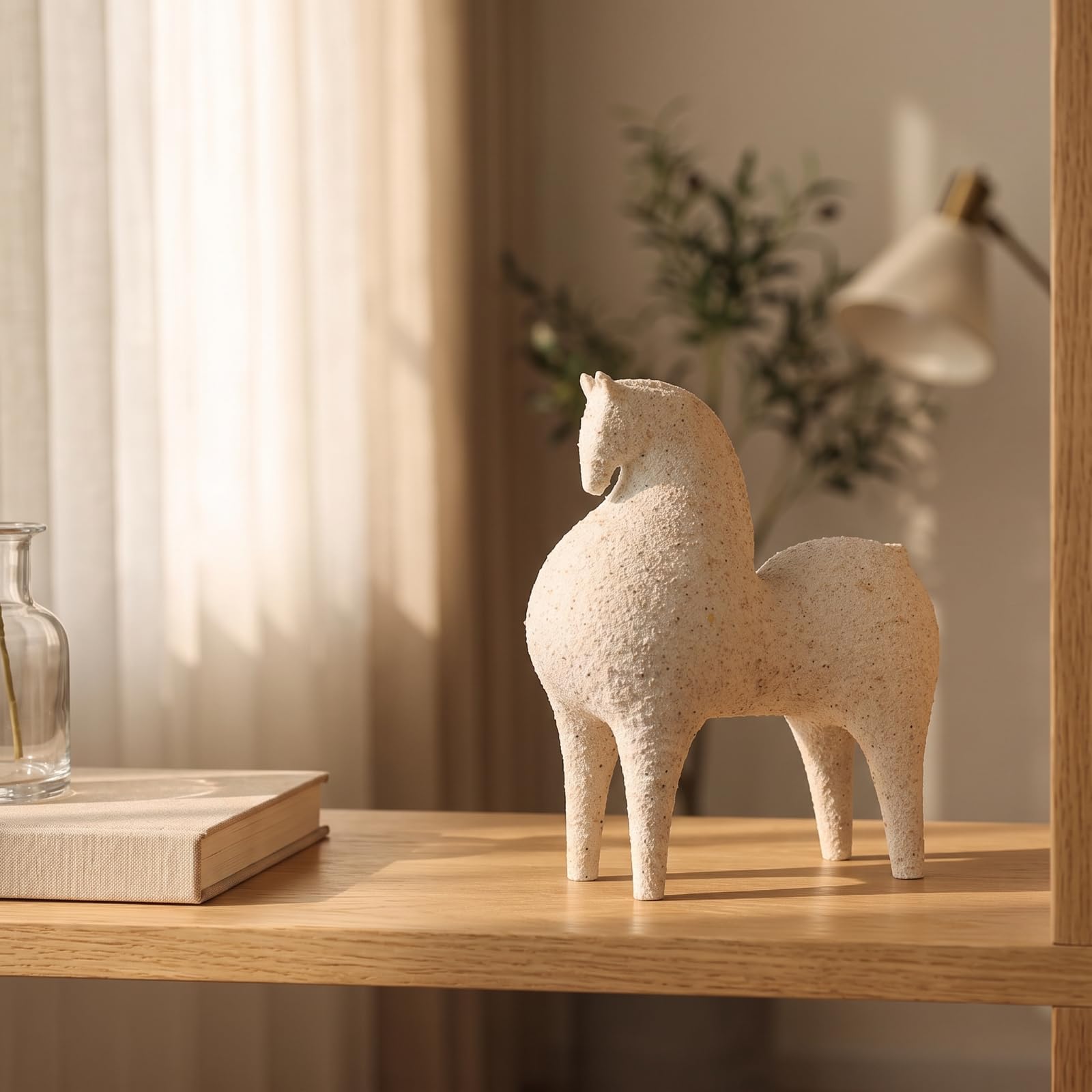 Statuetta di Cavallo Elegante Figura, M, Cavallo Astratto
