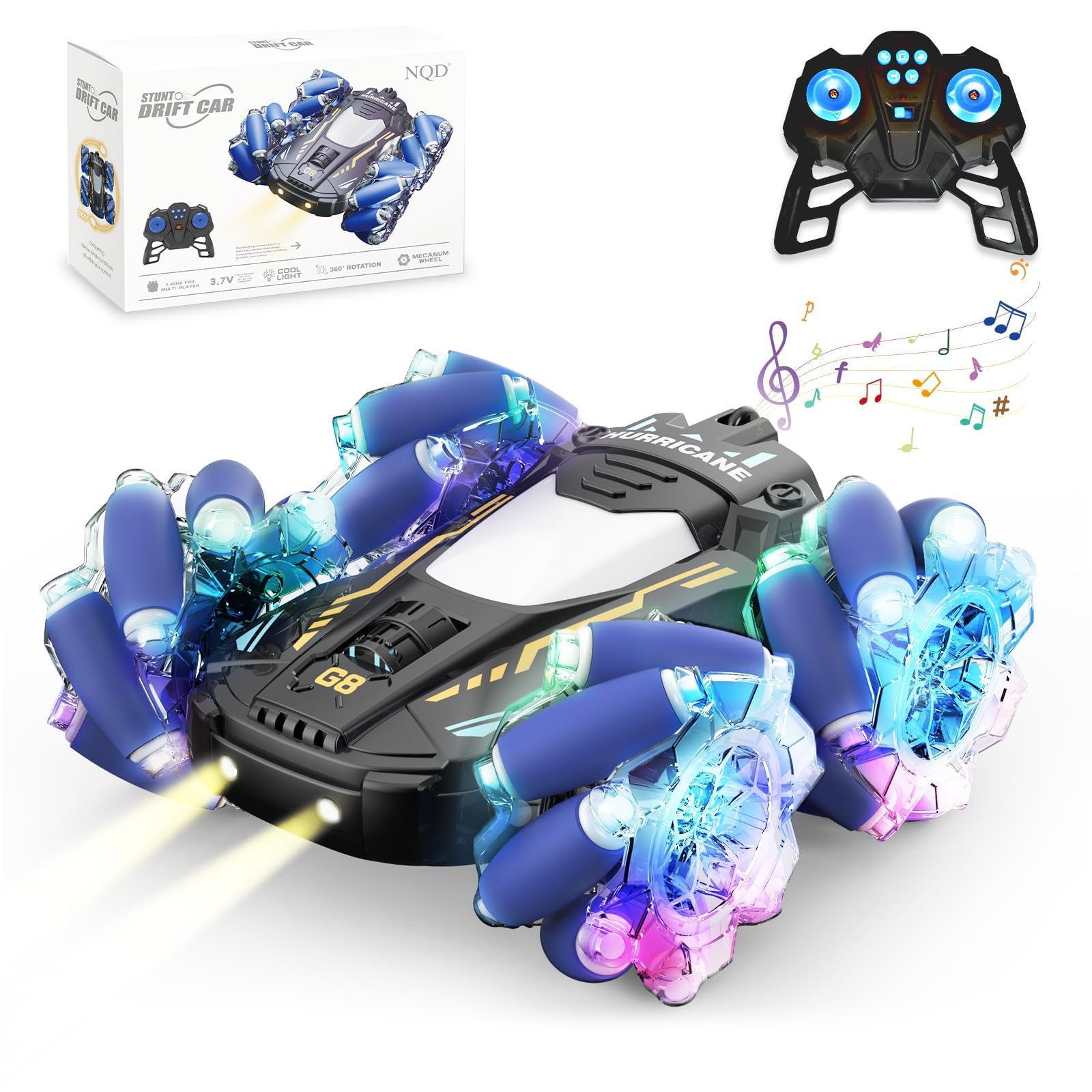 Sponsored Ad – OMIRE Remote Control Car Toys,التحكم عن بعد لعبة السيارات,Pink RC Cars Stunt Car Toy,4WD 2.4Ghz Double Sided 360° Rotating RC Car with Cool Light and Music, Kids Toy Cars For Boys/Girls