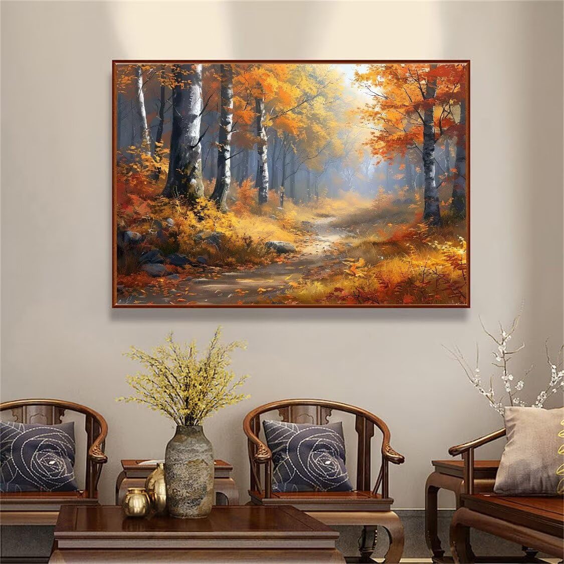 DIY Malarstwo diamentowe 5D, sztuka diamentowa, jesienny las, zestawy dla dorosłych, sztuka ze strasu, haft, artykuły rzemieślnicze, dla dzieci i dorosłych, idealna dekoracja ścienna do domu,