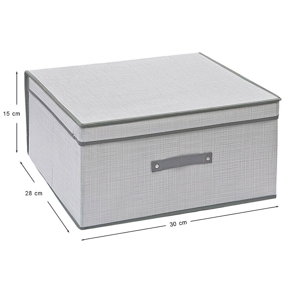 Boîte De Rangement Pliable En Tissu Avec Couvercle, Pour Dossiers Suspendus Din A4, Boîtes De