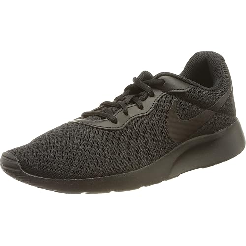 Nike Women's Tanjun Black/Black-Barely Volt (DJ6257 002)