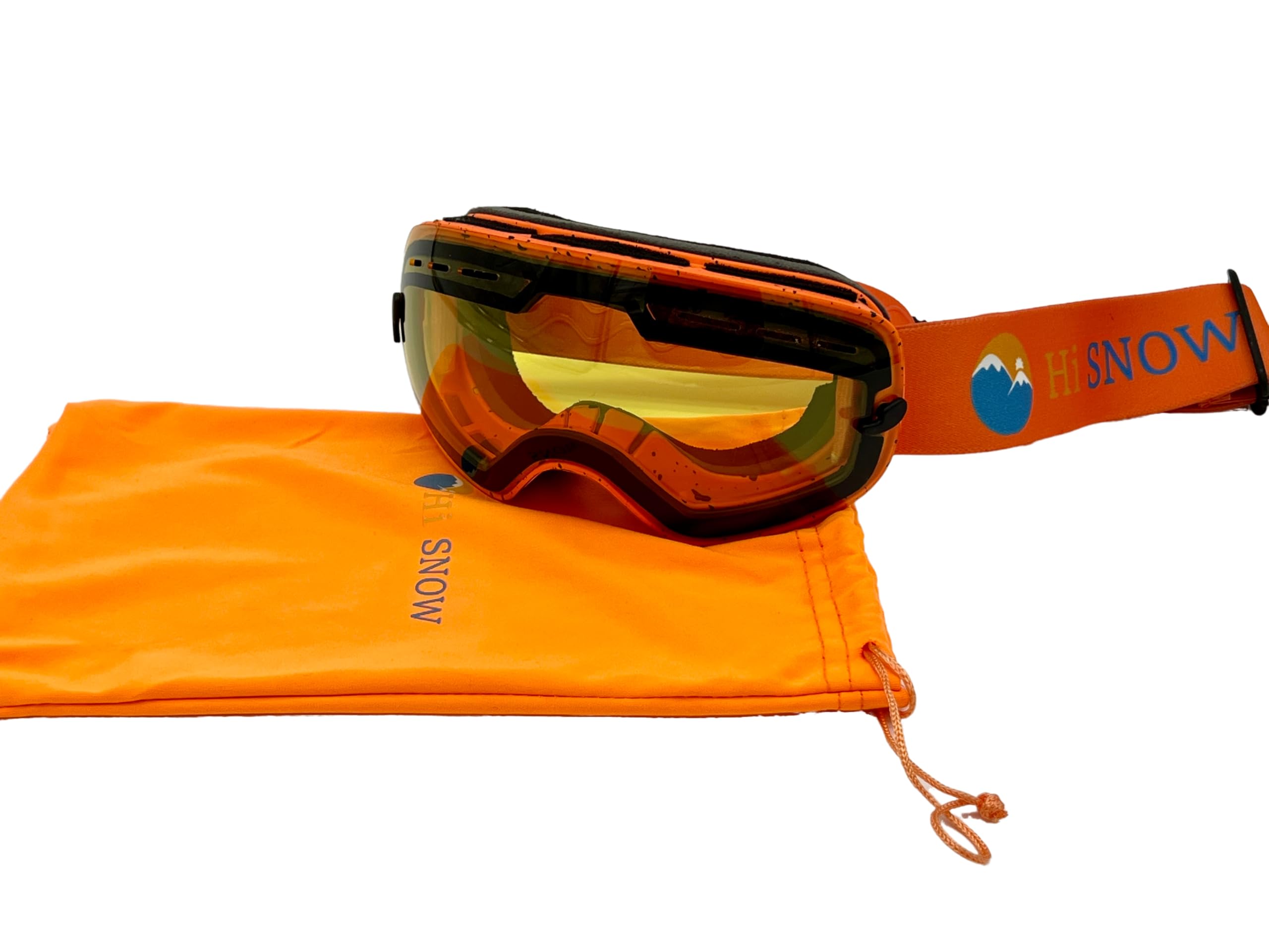 Przeciwmgielne gogle snowboardowe lub narciarskie dla dzieci (5-14 lat), ochrona przed promieniowaniem UV