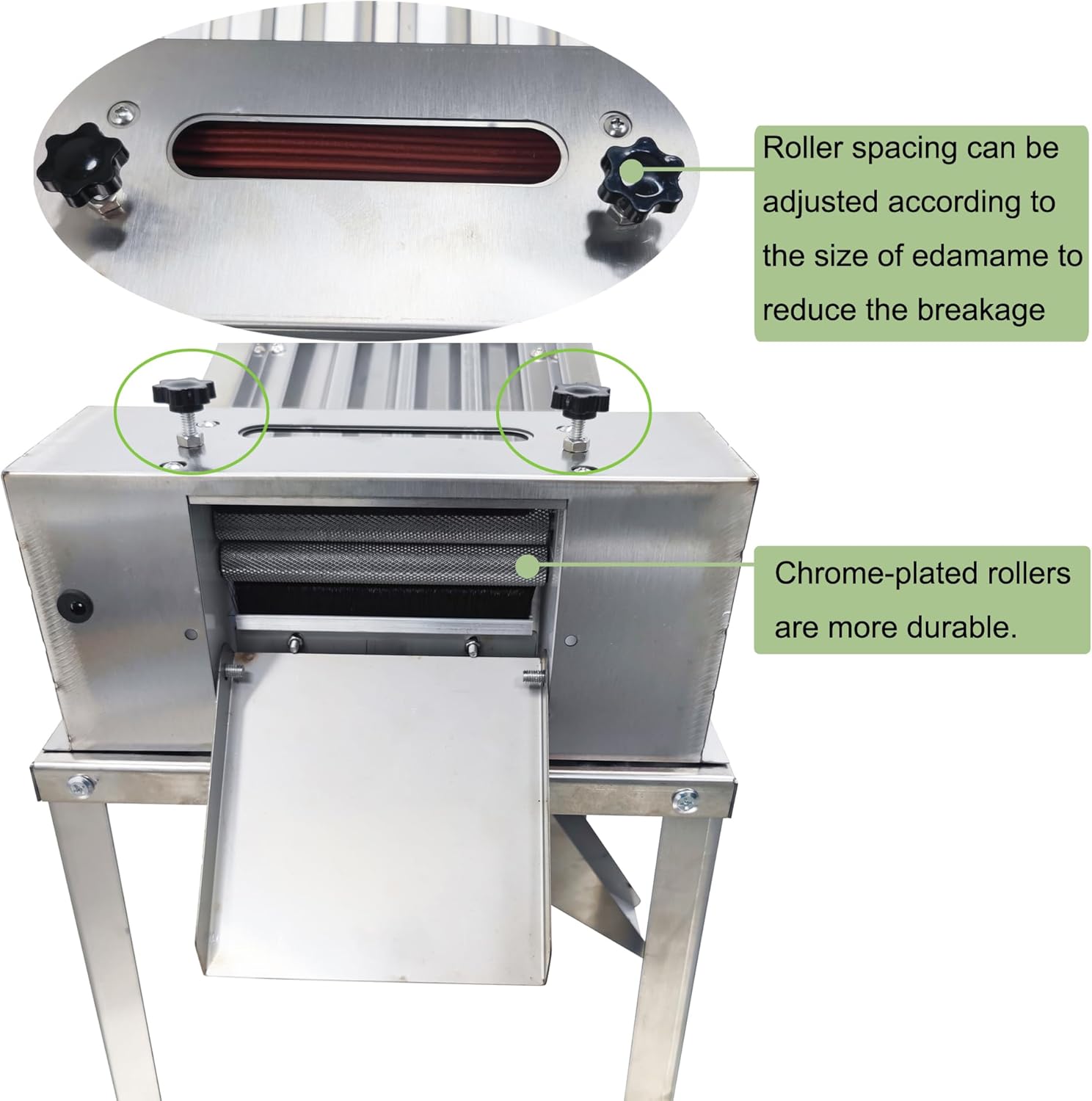 Commercial Pea Sheller Pea Peeling Machine Stainless Steel Peeler Green Soybean Sheller 60 KG/H Automatic Peeling Bean Tools 110V