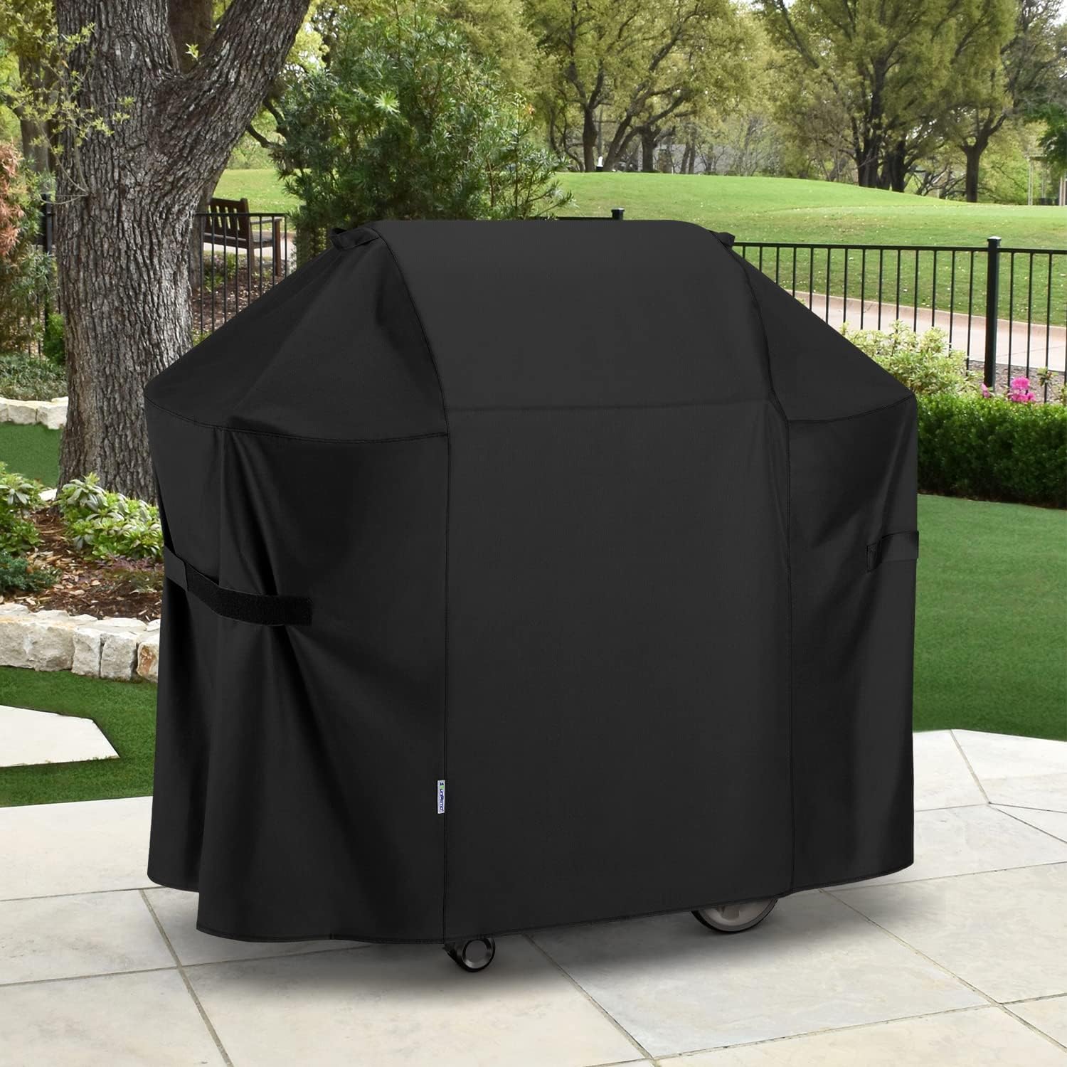 SunPatio BBQ Grill Cover 52 Inch, Outdoor Durable Waterproof Gas Barbecue Cover, Compatible for Weber Spirit 200 and 300 Series, Charbroil and Kenmore Grills, Compared to Weber 7106, 52" x 26" x 43"H - Image 8