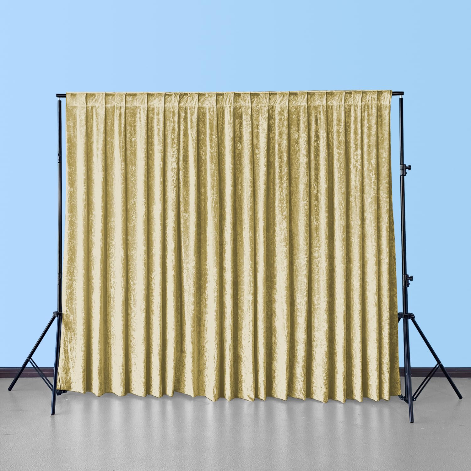 Trimming Shop Telón de fondo de terciopelo dorado para fotografía, tela resistente a las arrugas, 3 x 3 m, telón de fondo para estudio fotográfico, accesorios de fotografía para fondo de Navidad,