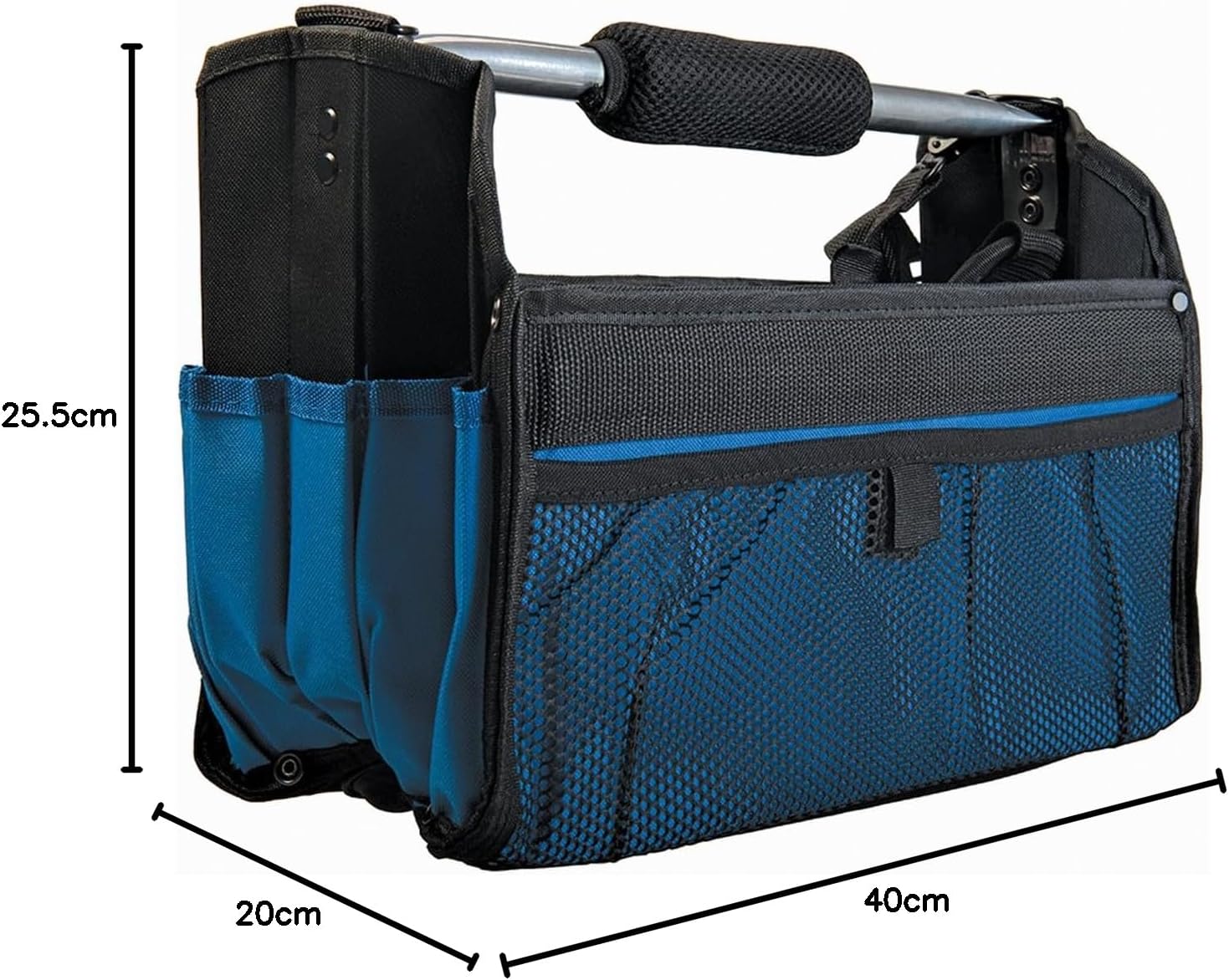 Silverline 748091 Heavy Duty Tool Bag with Reinforced Base 400 x 200 x 255 mm