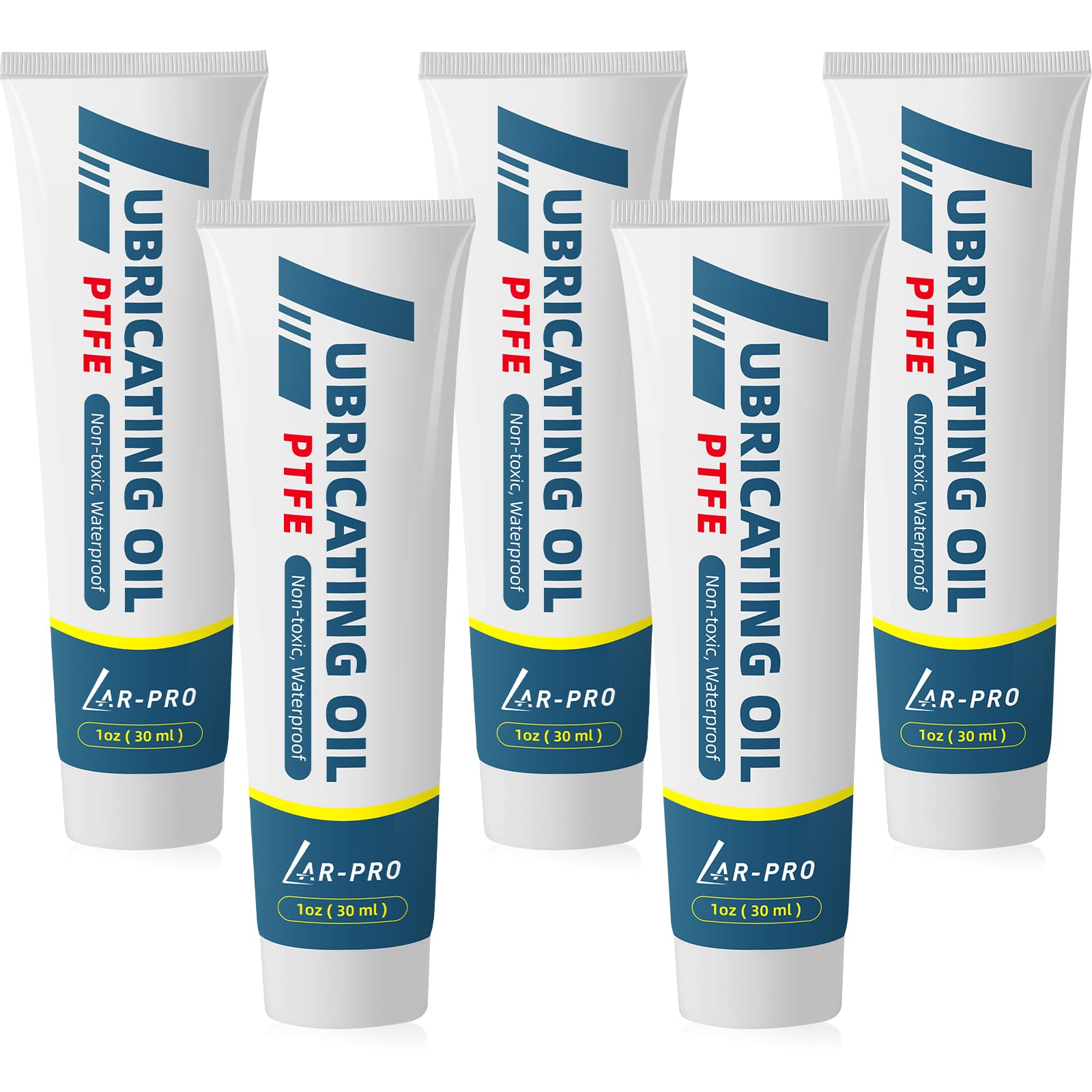 AR-PRO (5-Pack) General-Purpose Silicone Sealant Lubricant - 1oz Waterproof Silicone Grease Long-Lasting Lube use for Swimming Pool O-Rings, Pool Gaskets, Valve, Faucet and Bearings