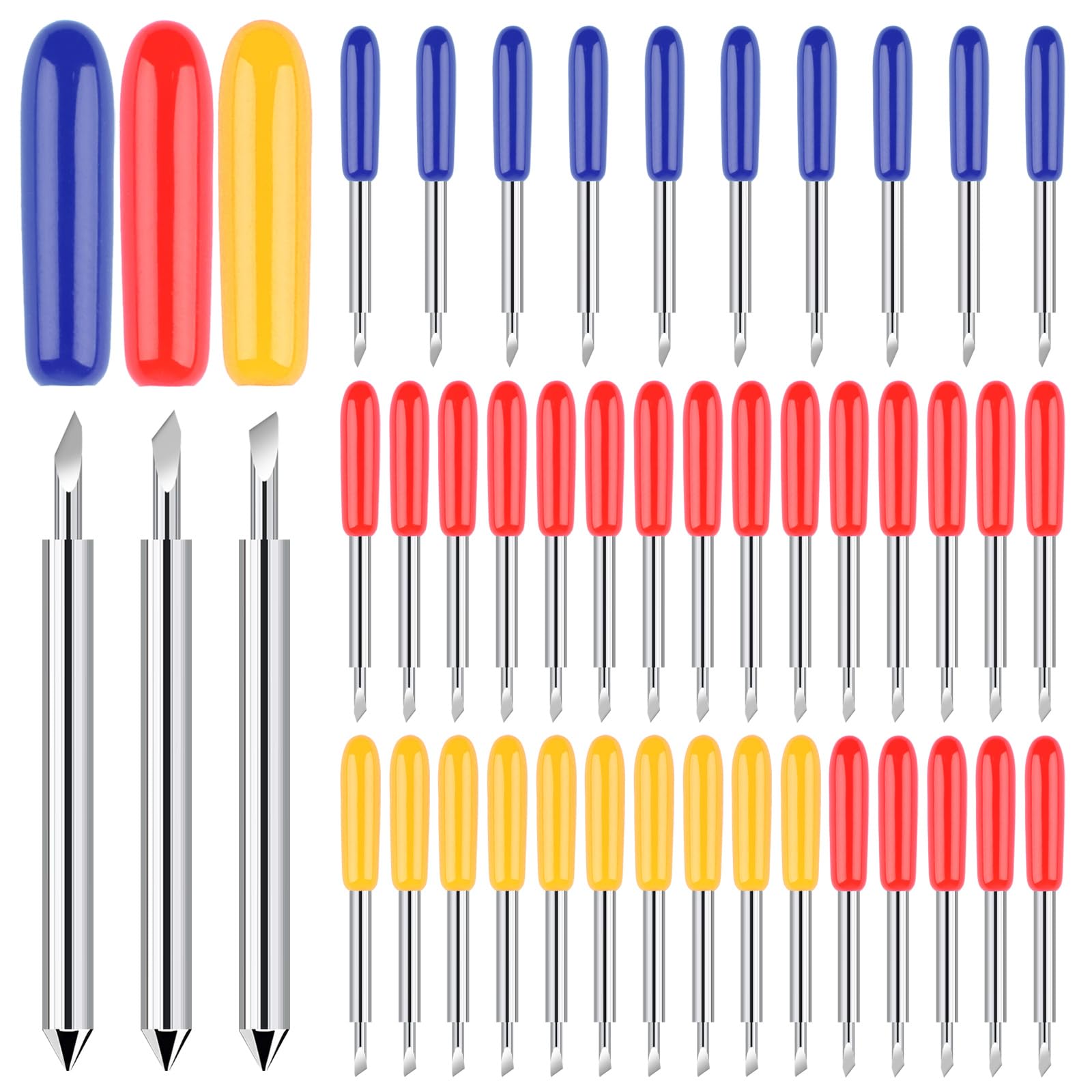 40 PCS Replacement Cutting Blades, 3 Types of Blades