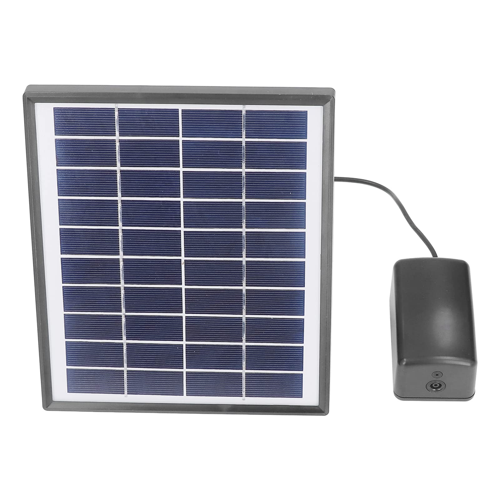 Marhynchus Solar-Teichpumpe, Verstellbares Solarpanel-Luftpumpen-Set, 10 V, 6 W, Mikro-Solar-Brunnenpumpe mit Blasenstein, 0,8 L Pro Minute, 1 M Tiefe für Teich, Aquarium, Wassergarten Im Freien