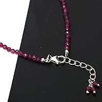 Vista 14 de Pulsera ajustable de plata esterlina 925 con cuentas completas para mujer, cuentas de piedras preciosas naturales, pulsera delicada, regalo