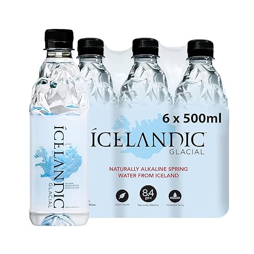 Agua natural de manantial Icelandic Glacial.