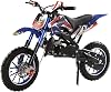 50cc Gas Powered Mini Dirt Bike for Kids and Adults - 49cc Off-Road Bike with 2-Stroke Motor Max Speed 40KMH Max Speed Steel Frame Trail Pit Bike for Outdoor Riding