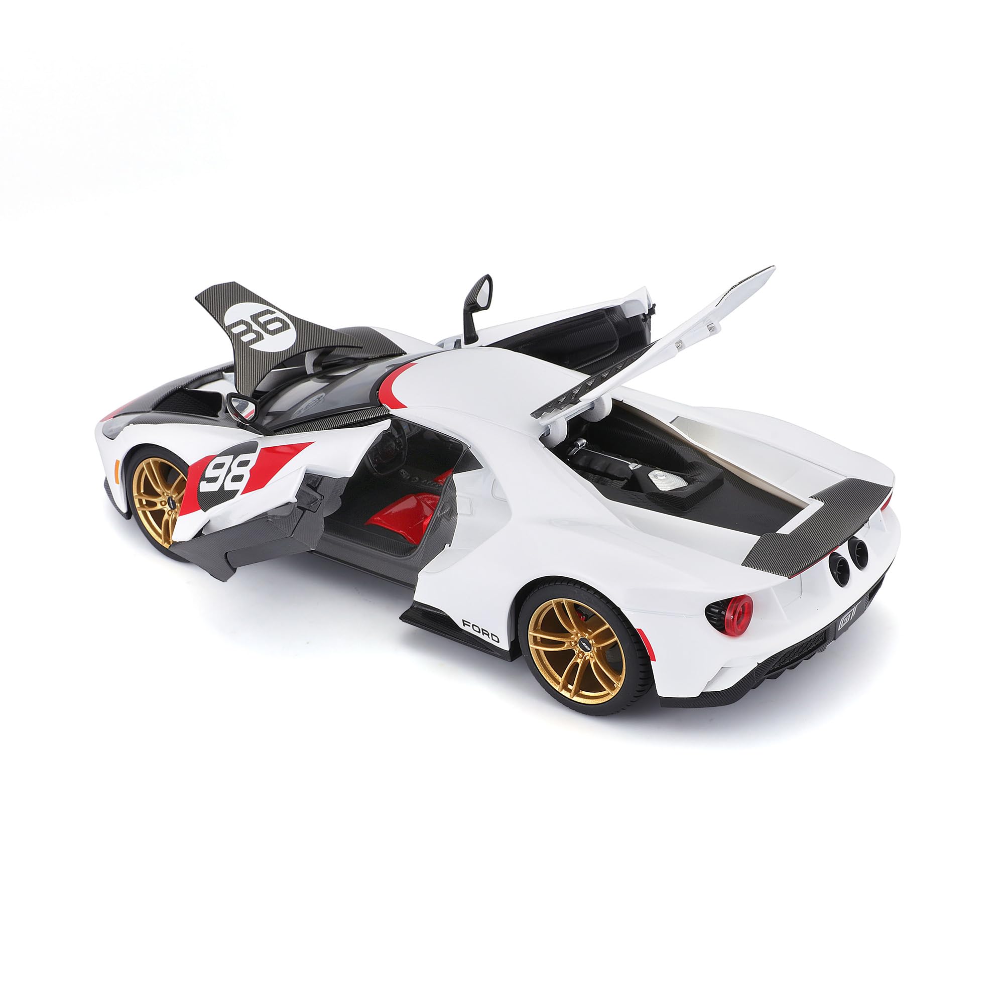 Imtfzct 1/32 Ford GT Modellauto – Mit Sound/Licht, Pull-Back, Aus Metalllegierung, Blau