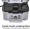Hamilton Beach Sandwich Stacker Sandwichera Caliente Personalizable, 24 Pulgadas Cuadradas de Superficie Antiadherente sin PFAS, Temporizador Integrado, Compacta, Apta para Lavavajillas, Plateada (25471) 5