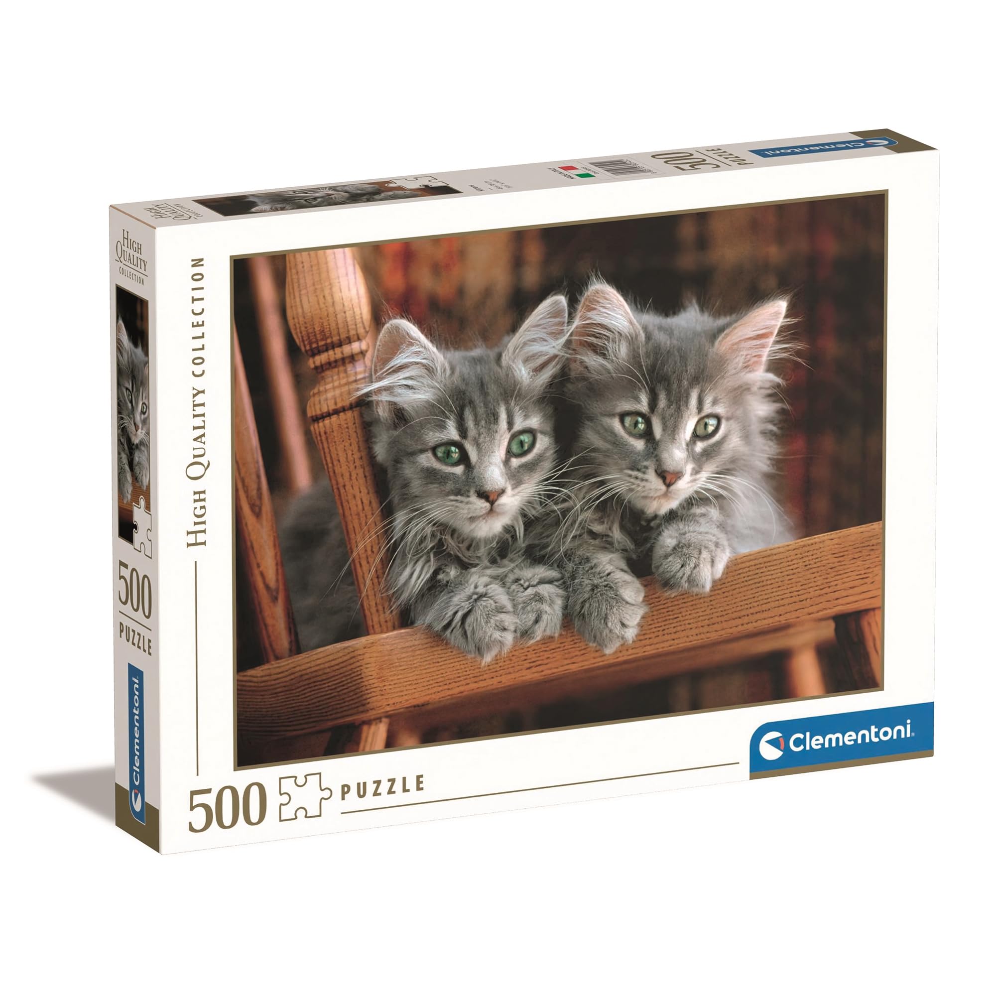 Clementoni - Puzzle 500 piezas, Diseño Gatitos, Puzzle adulto (30545)