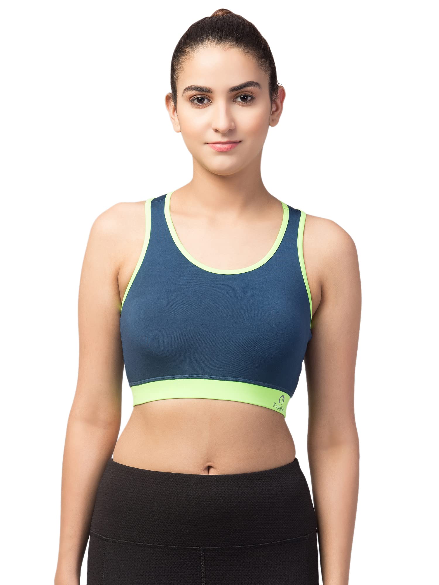 kopykat Women's Non Padded Wire Free Fourway Lycra Sports Bra-picture-32