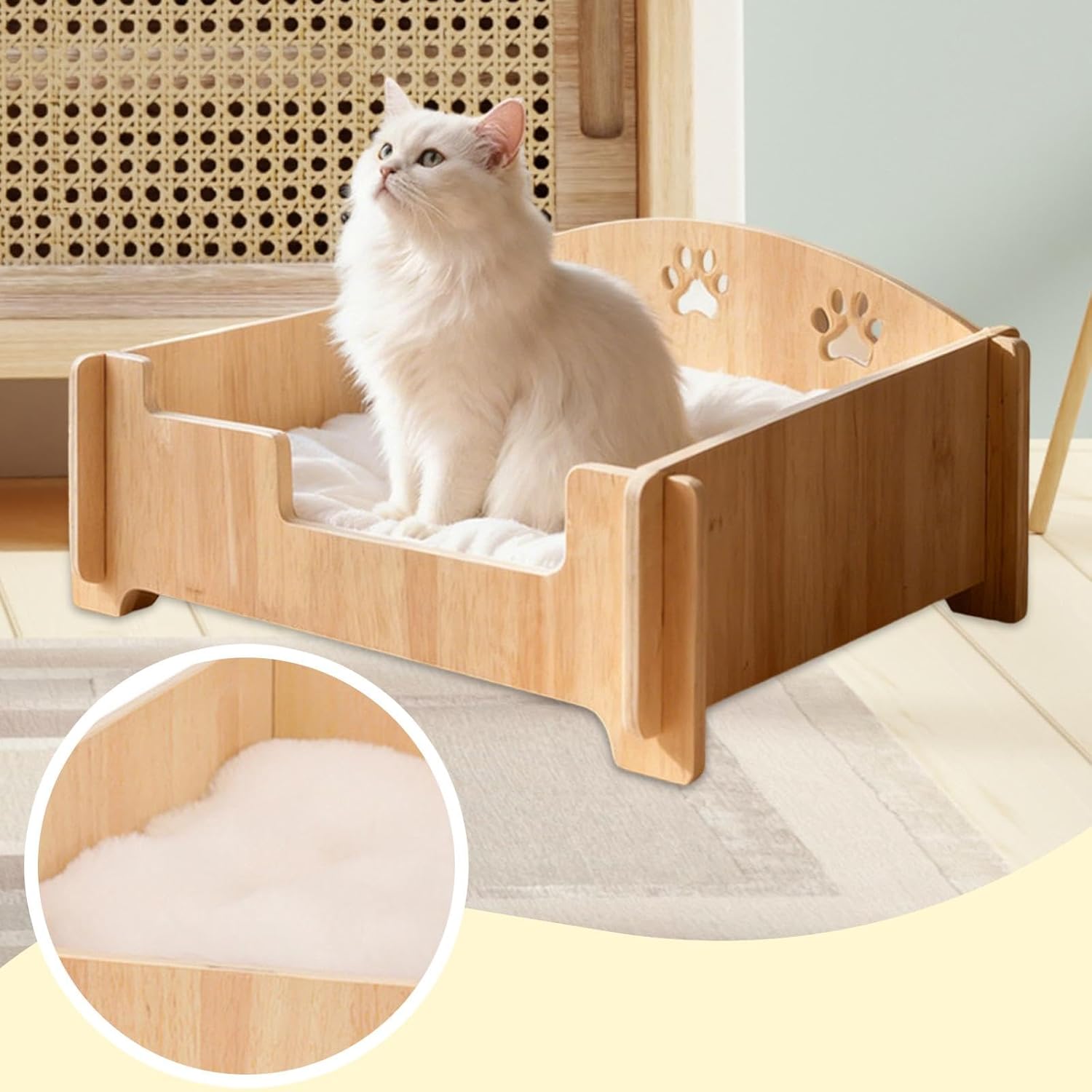 Pet Bed Porch Protection Versatile Ornament Outdoor Wooden Brown Indoor Sofa