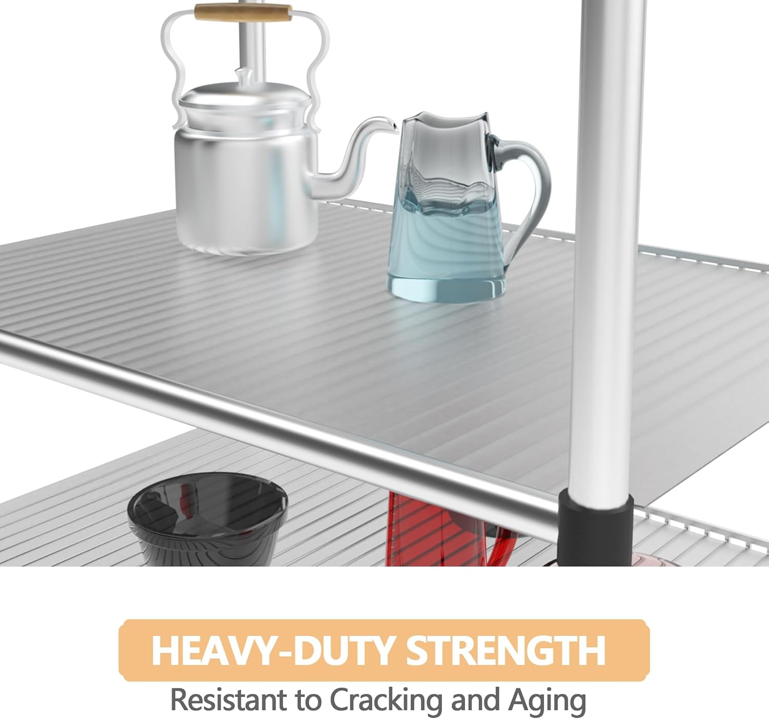 5pcs Shelf Liners of Wire Shelf System,16 x 36 inch Plastic Shelf Liners Mats for Wire Shelving (Rolled,Actual Size:15.74"X35.82") - Image 4