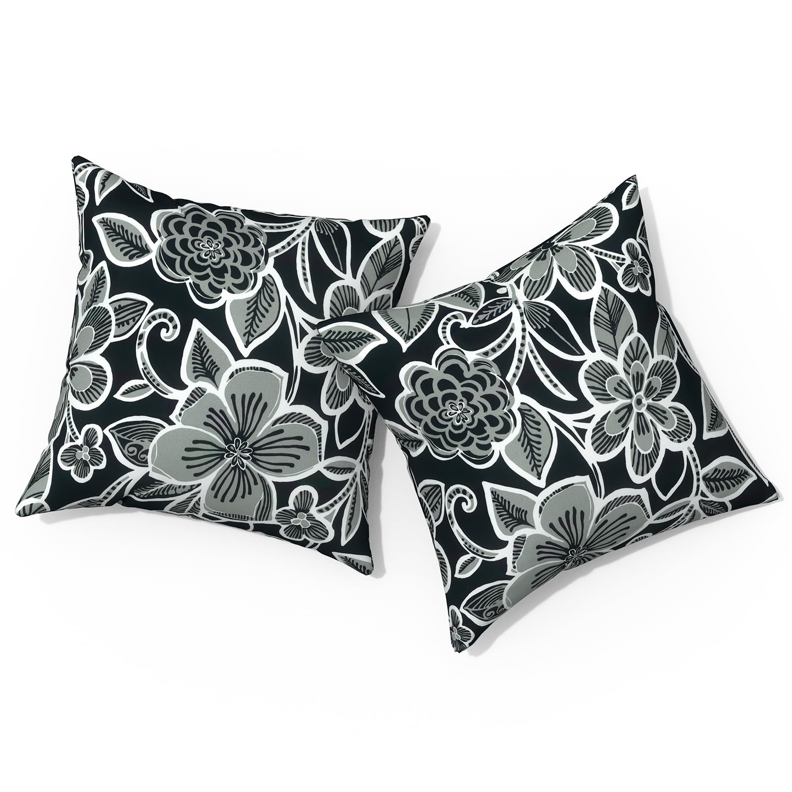 TWLEAR Outdoor Pillows for Patio Furniture 16x16 inch, Square Outdoor Throw Pillows with Inserts, Decorative Patio Pillows for Garden Couch Home Sofa