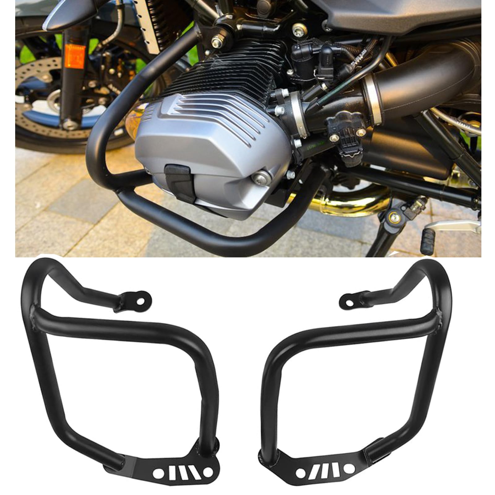 R nine T 2014-2025 Crash Bars Protección del Motor Barra anti choque Parachoques para R-nineT Pure Racer Scrambler Urban G/S 2014-2021 2022 2023 2024 2025