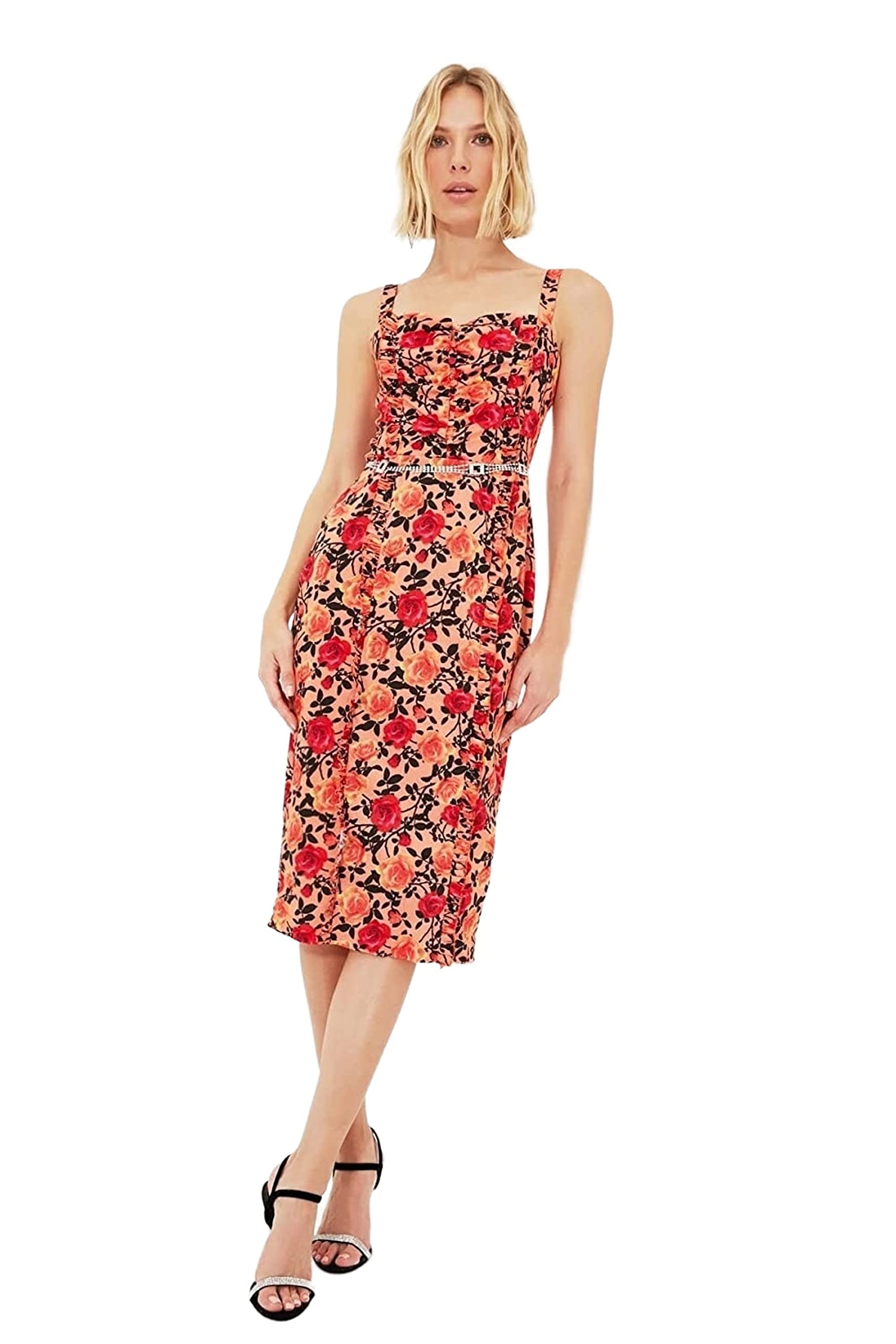 Trendyol Midi Skater Regular Dress Vestido para Mujer