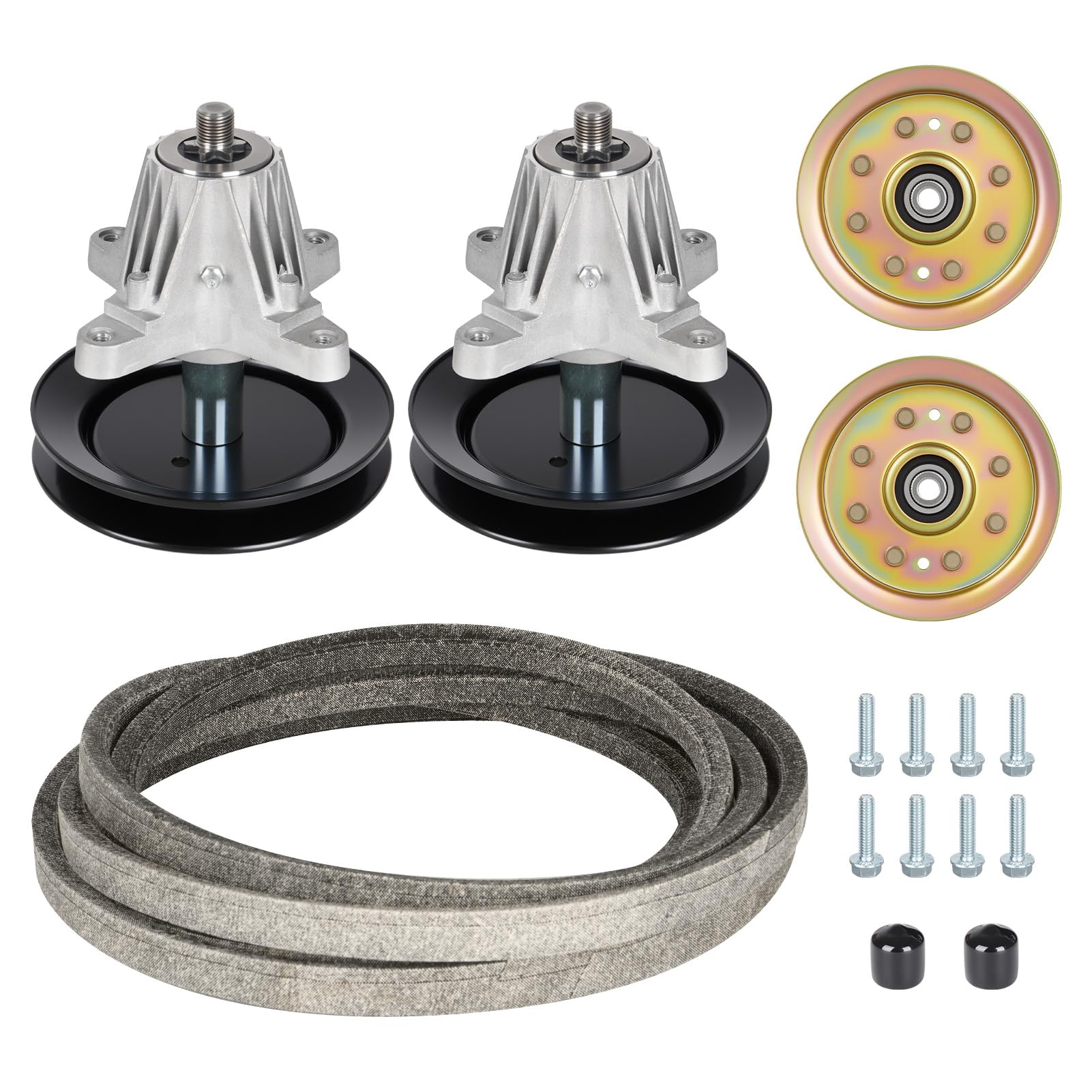 Photo 1 of Aeagle 918-04822 LTX1042 Spindle Kit Fits for Cub Cadet 42" Deck LTX1040 LTX1042KW LTX1042KH Craftsman LT2000 LT1500 PYT9000, Includes 2 Spindles 618-04822, 2 Idler 756-04129, 96" Belt 754-04060