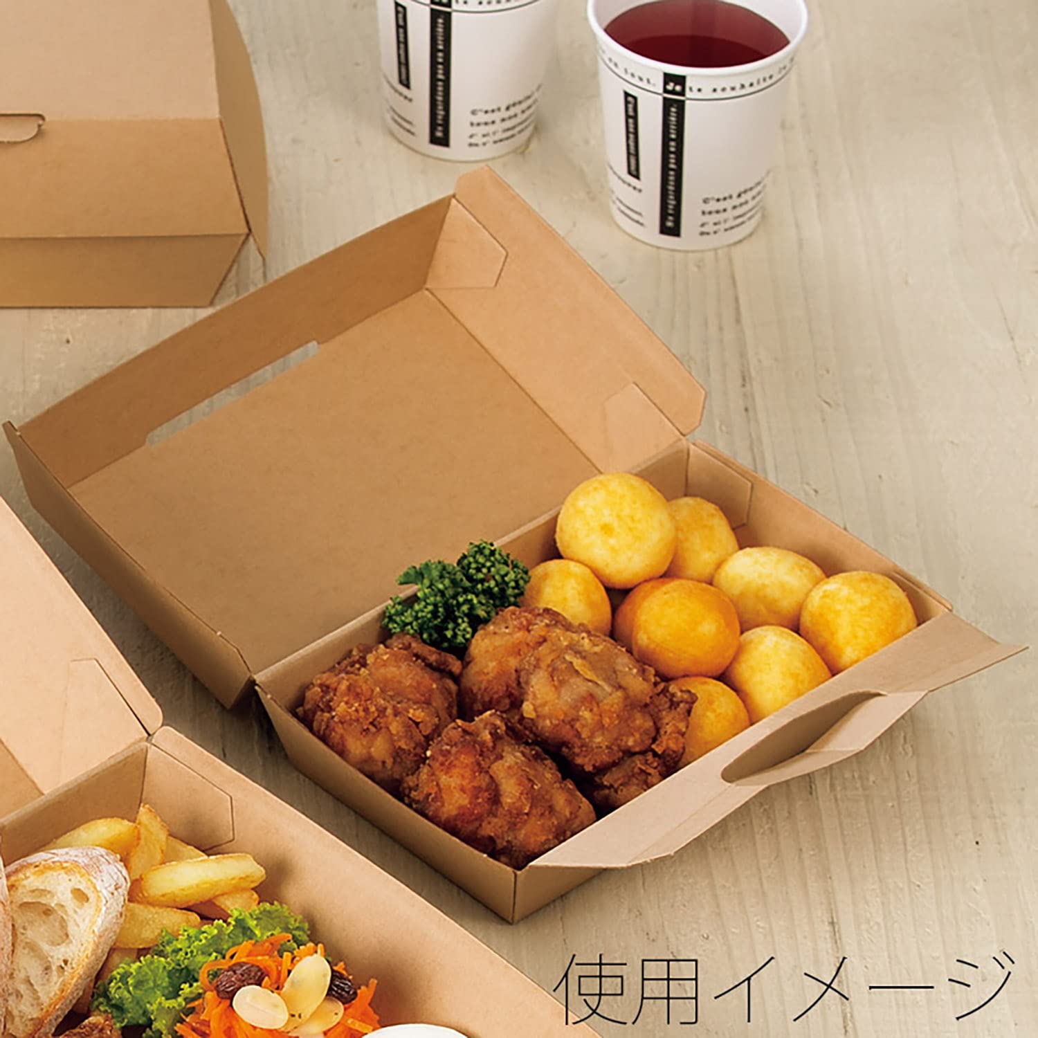 Amazon.co.jp: 【ケース販売】HEIKO 食品容器 ネオクラフト ランチBOX