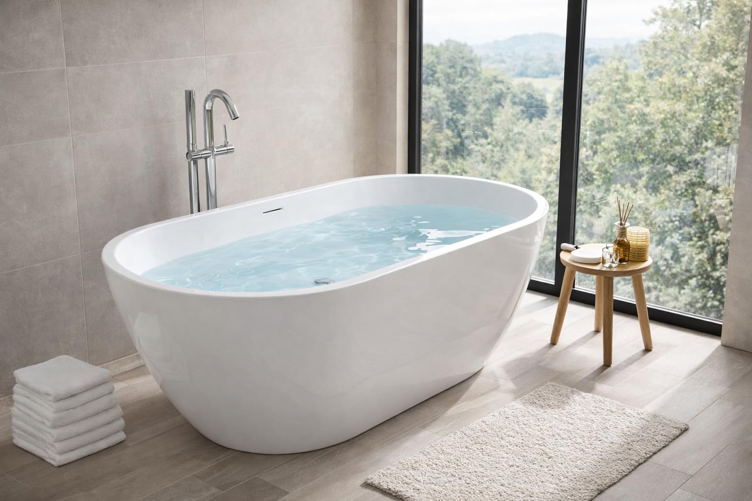 ANZZI Mone Series Freestanding Tub