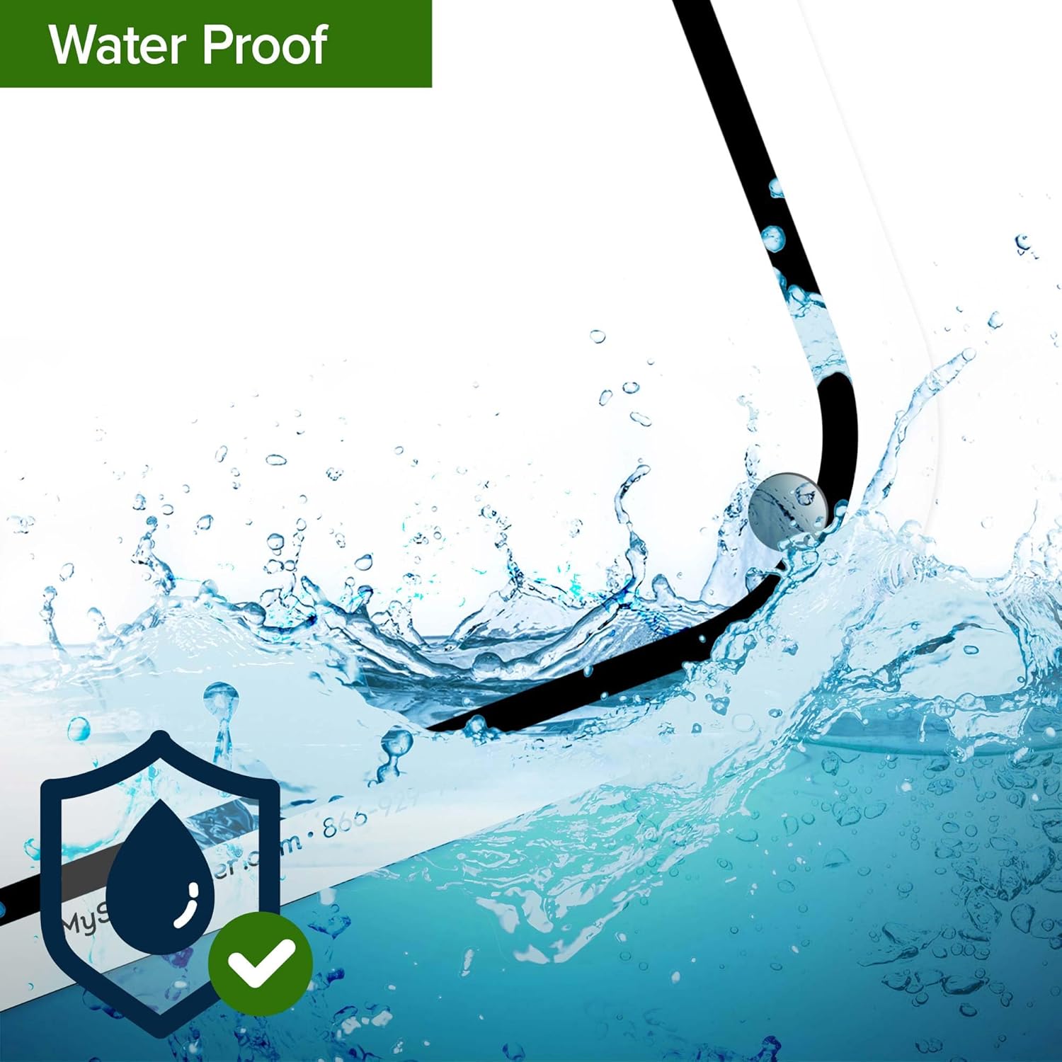 Notice No Trespassing This area is under 24-hour Sign, 18x24 Inches, 55 mil thick HDPS (high density polystyrene), Made in USA by My Sign Center