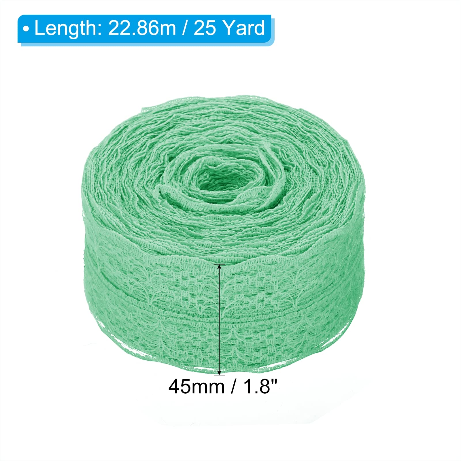 PATIKIL 1.8 Inch Wide 25 Yards Lace Trim Ribbon - Image 2