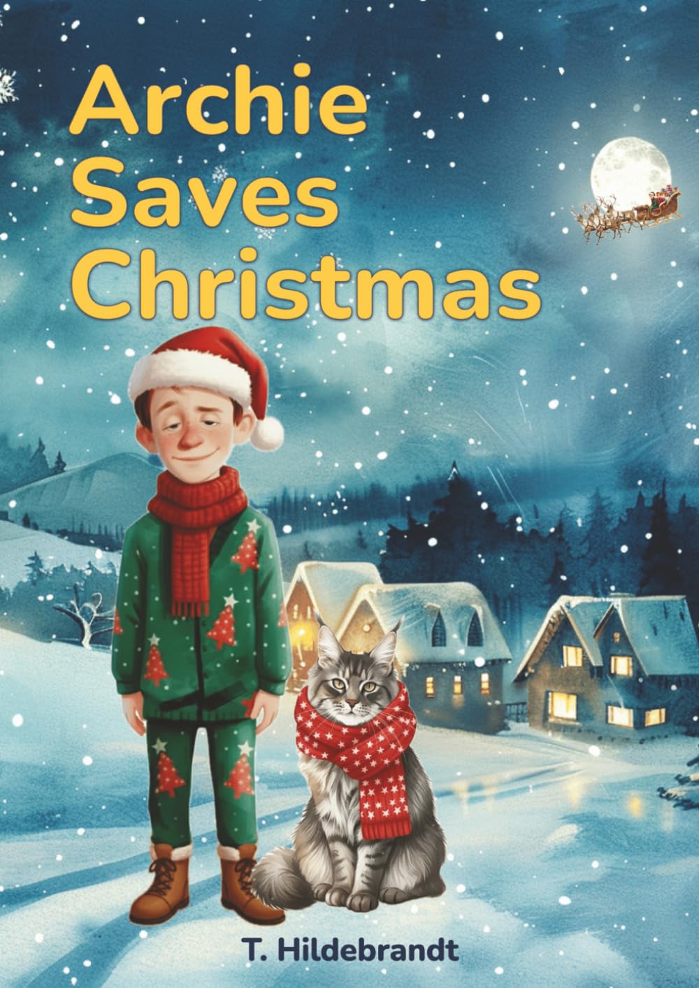 Archie Saves Christmas: A magical personalized Christmas story about courage, friendship, and the power of believing in yourself. (My Christmas Story – Personalized Kids’ Book With Name)