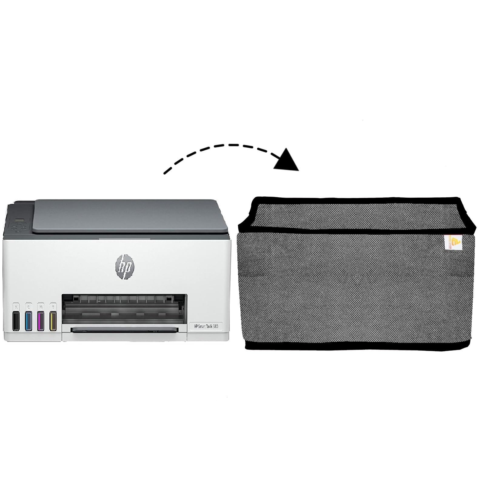 PrimeCover for HP Smart Tank 580 / 581 / 585 / 529 All-in-one WiFi Colour Printer with Utility Pocket Printer Cover (Grey) (B0CV8TP1ZQ) Amazon Price History, Amazon Price Tracker