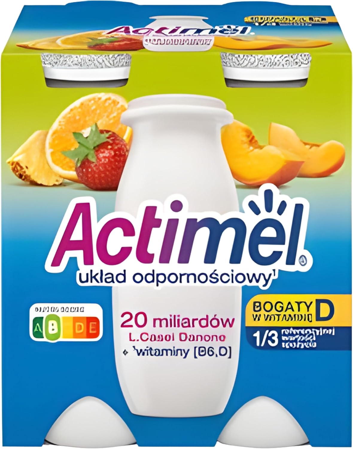 Katsy Style Fermented Milk Multi Fruit Flavor 400 g 4 x 100 g | Probiotic Pairy Drink with Llive Cultures | Smooth Fermented Milk Beverage | Strawberry Raspberry blueberry blackcurrant taste