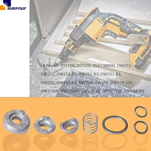 Miniatura 6 de 429634-00 Kit de embrague para tornillos Dewalt Drywall Herramientas inalámbricas DW255, DW276, DW251, DW274, DW274-220, 2121 Tipo 100, 2125 Tipo