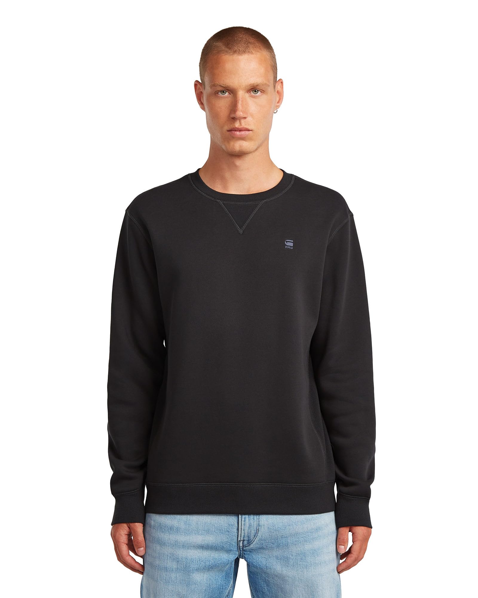 G-STAR Sudadera Premium Core para Hombre, Gris (cloack D16917-C235-5812), S