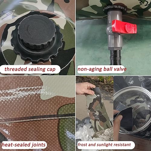 Miniatura 2 de Tanque de agua portátil tanques de vejiga de agua contenedor de agua plegable tanque de almacenamiento de agua bolsa de transporte de agua carrito