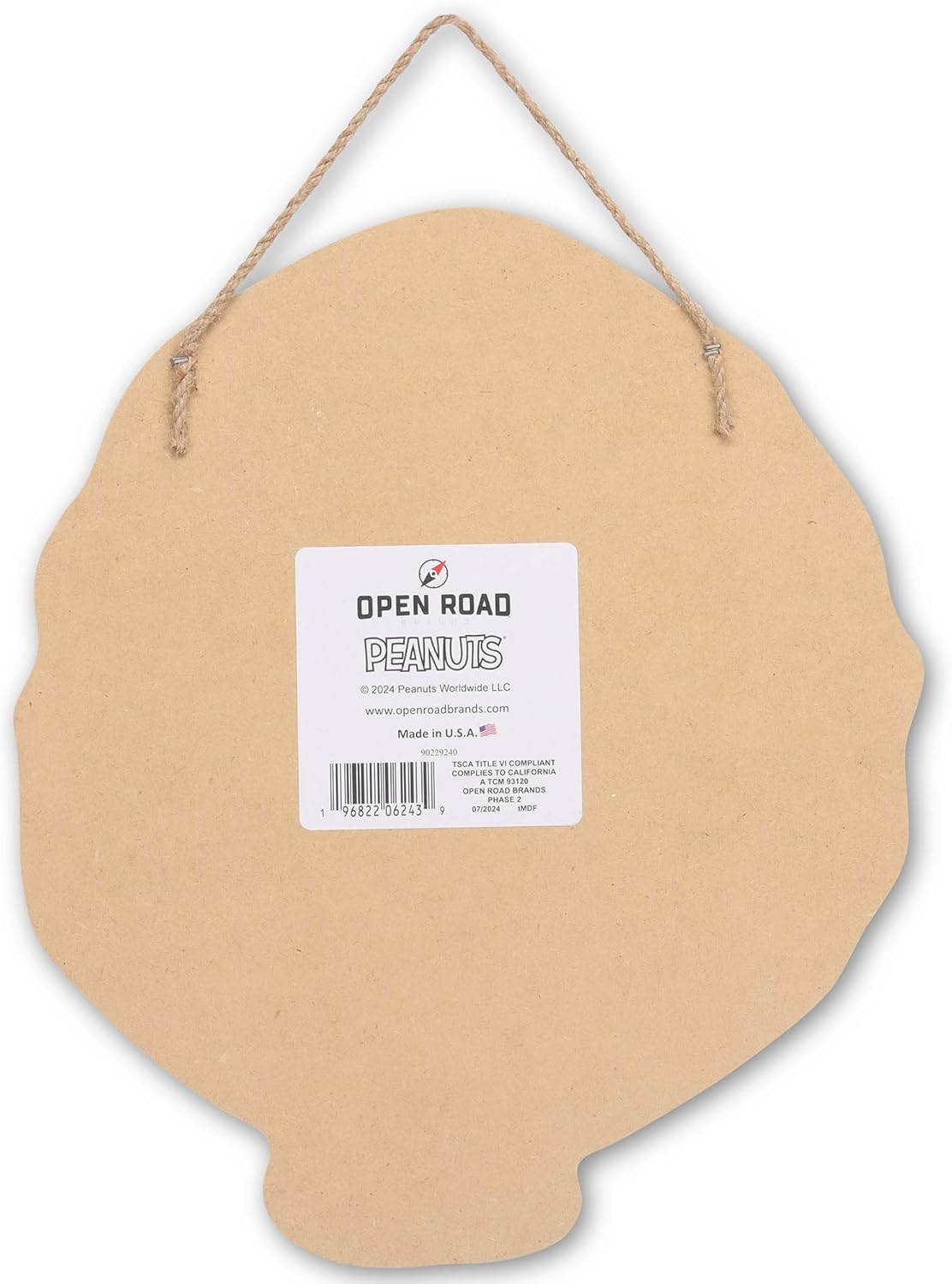 Peanuts Snoopy in Woodstock Wreath Hanging Wood Wall Decor - Adorable Snoopy Wreath Decoration for Christmas Decor - Image 3