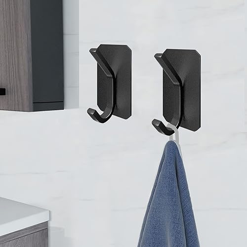 Miniatura 3 de VAEHOLD Ganchos autoadhesivos resistentes, gancho de pared impermeable, ganchos de pared adhesivos sin clavos para toallas, batas, sombreros,